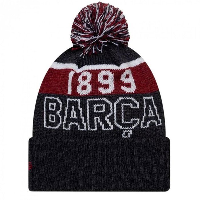 Wintermütze - FC BARCELONA - FC Barcelona x New Era - Schwarz - 100% Acryl - Unisex für Jugendliche
