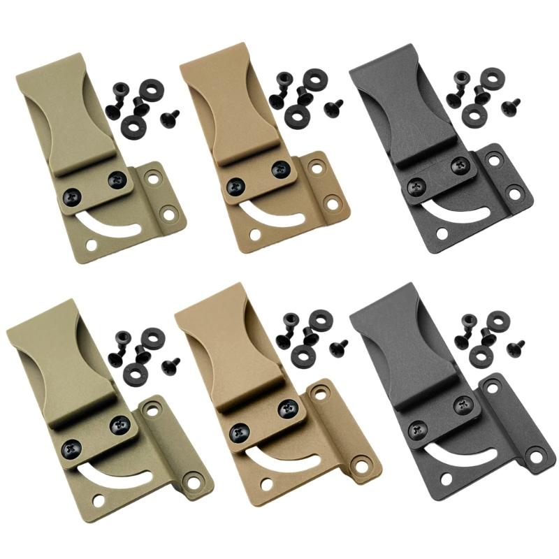 Gürtelclip für Kydex-Scheideholster K-Scheide Taillenclip Zubehör Scheide Rückenclip Gürtelclip mit Schrauben für Werkzeug