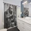 Funny Bigfoot Shower Curtain, Funny Shower Curtain Of Bigfoot, Funny Bathtub Curtain
