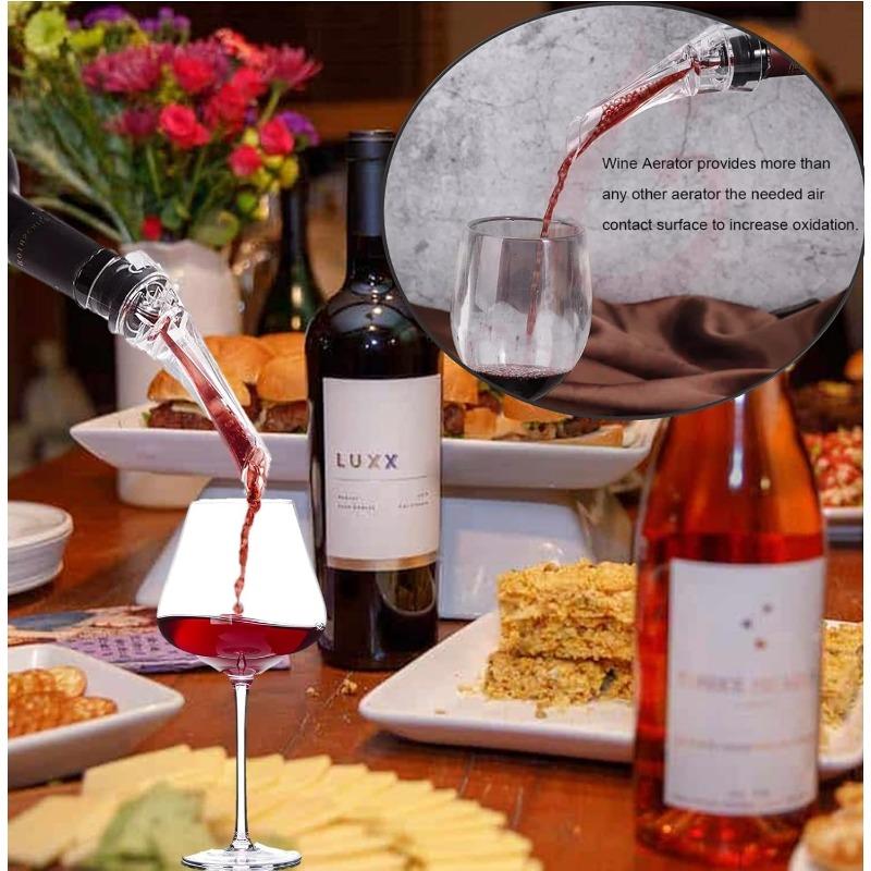 Wine Pourer Aerator Wine Aerator Pourer Spout Wine Decanter Wine Accessories Wine Aerator for Wine Bottle Wine Gifts for Women