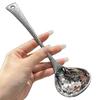 Durable Stainless Steel Large Head Ladle and Slotted Spoon Set for Cooking and Serving.