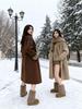Women's 2025 Fluffy Fur Mid-Calf Snow Boots - Thick-Soled, Plush Velvet Lined, Winter Fashion.