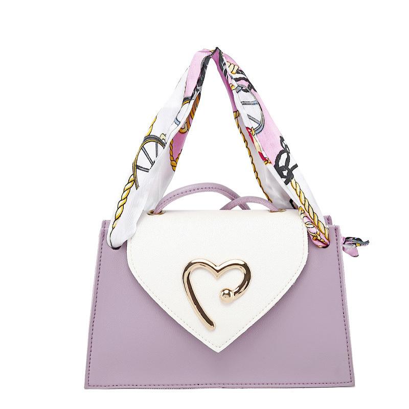 Guangzhou women's bag new fashion women's bag shoulder messenger bag contrasting color bag