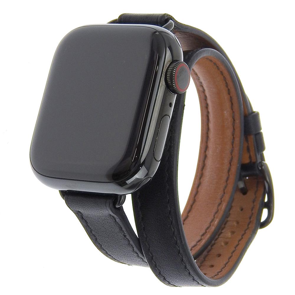 HERMES Apple Watch Collaboration Watches WR-50M series 7 GPS blackDial Stainless Steel/leather Smart watch Women Used