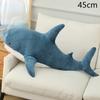 Almohada de tiburón creativa de 30/45/60 cm, juguete de peluche para silla, cojín de peluche, muñeco de tiburón relleno, regalo de vacaciones, adorno decorativo kawaii para el hogar
