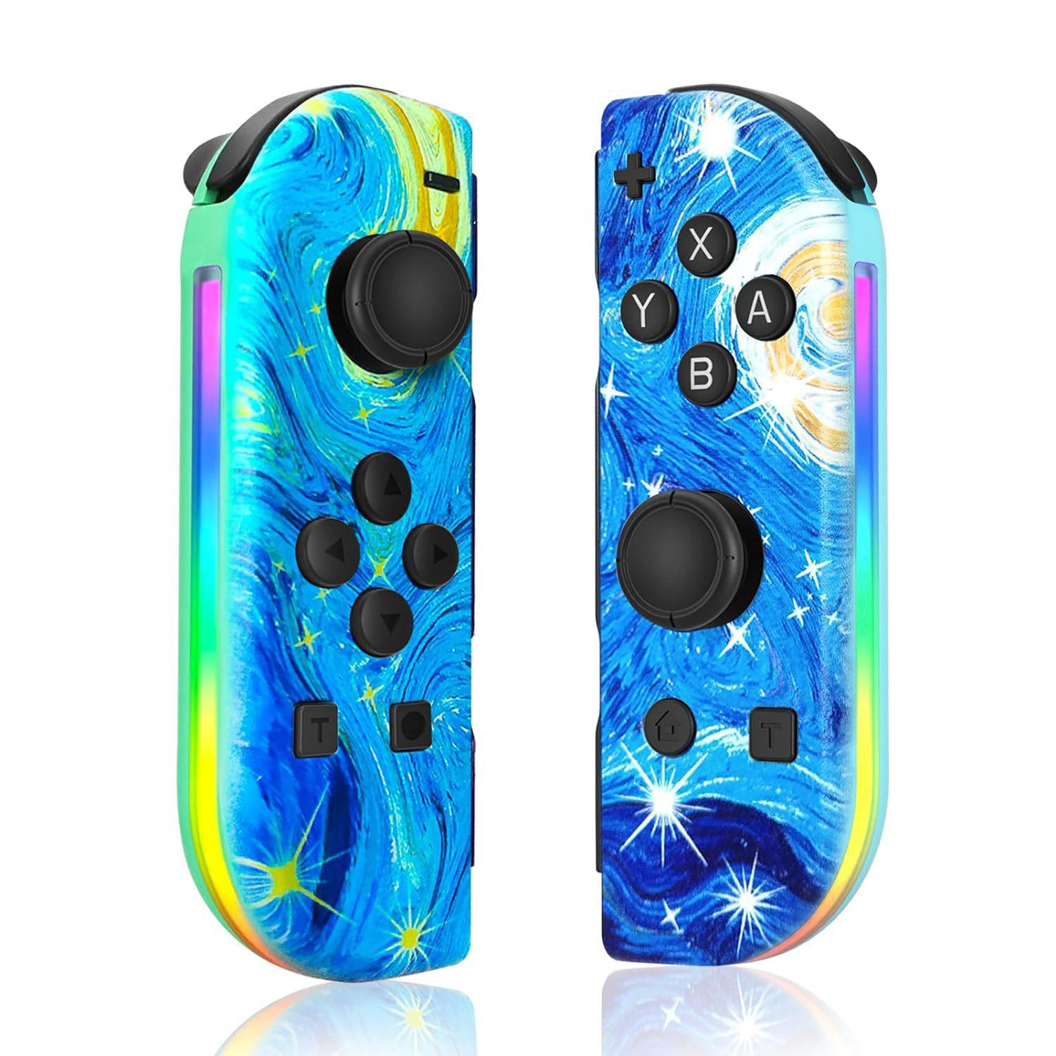 

Контроллеры Switch Joycon RGB Bluetooth с функциями пробуждения, вибрации и соматосенсорной связи