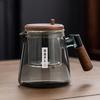 Glas Fließende Tasse Vollglas Innentank Tee Trennung Brühen Teekanne Ein-Knopf-Filter Teebereiter Set Teetasse