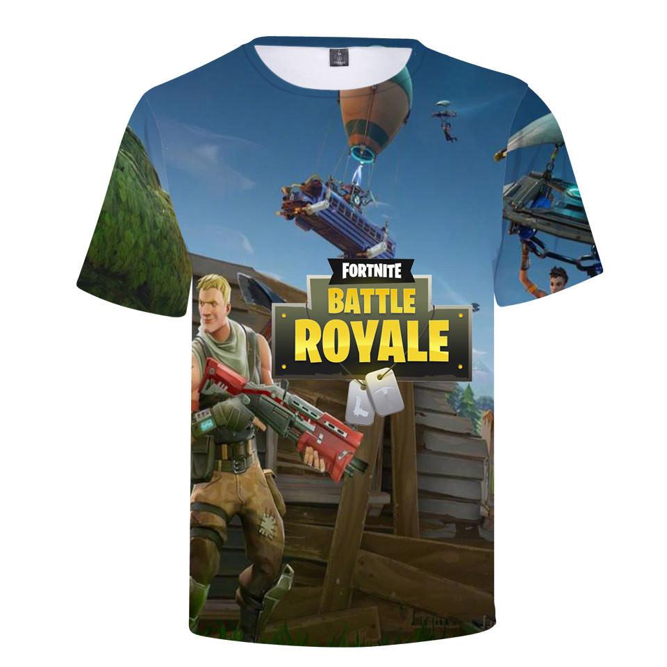Fortnite T Shirt For Teens With 3d Print Summer Breathable Cotton Tee