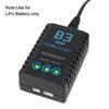 For RC Car Helicopter AC 7.4-11.1V 20W EU Plug LED lights Compact Balance Charger 2S-3S RC Balance Charger LiPo Battery Charger