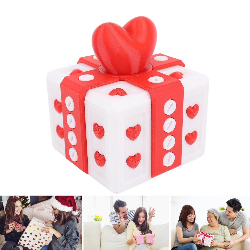 3.94in Annoying Gift Box with Screws 3D Printed Funny Prank Screw Box for Xmas Birthday   Desktop Ornaments