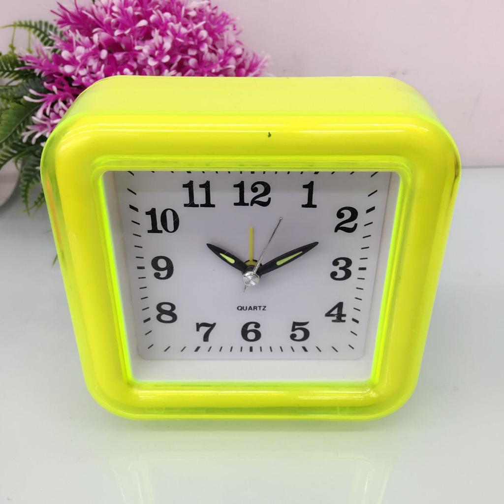 Square alarm clock exquisite colorful clock