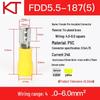 KST FDD5.5 Female Pre-insulated Screwless Crimp Terminal Block