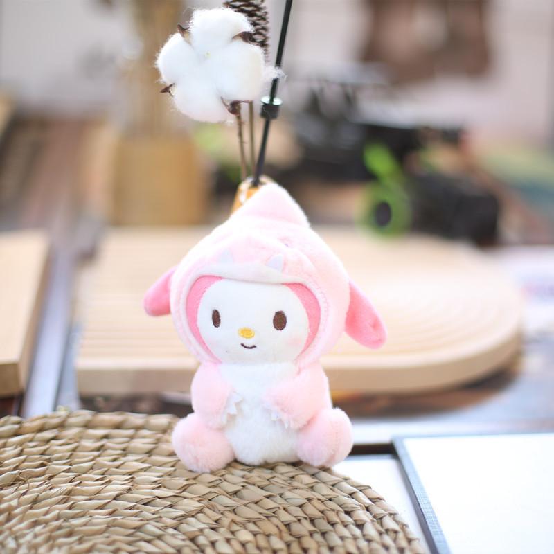 Sanrio Kuromi Plush Keychain With Ultra Soft Short Pile For Bags And Collectors