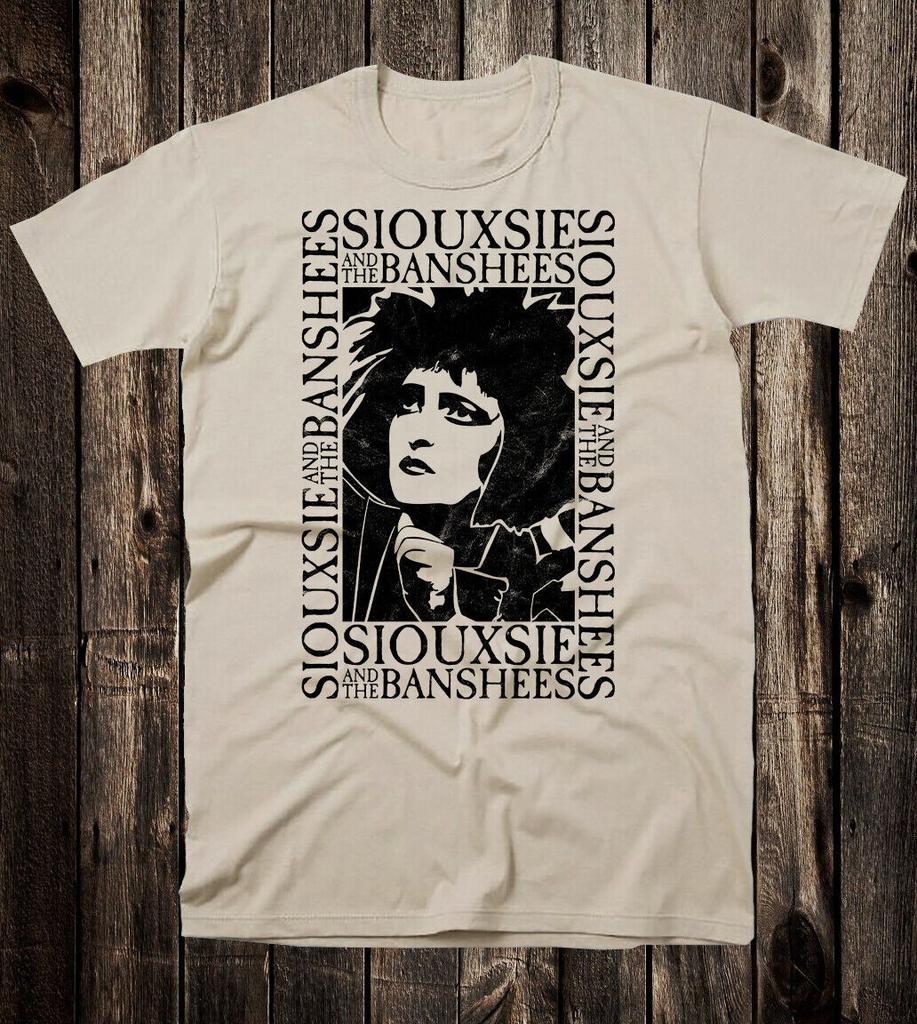 Retro Koszulka 100% Bawełna Lata 80. 90. Goth Siouxsie And The Banshees