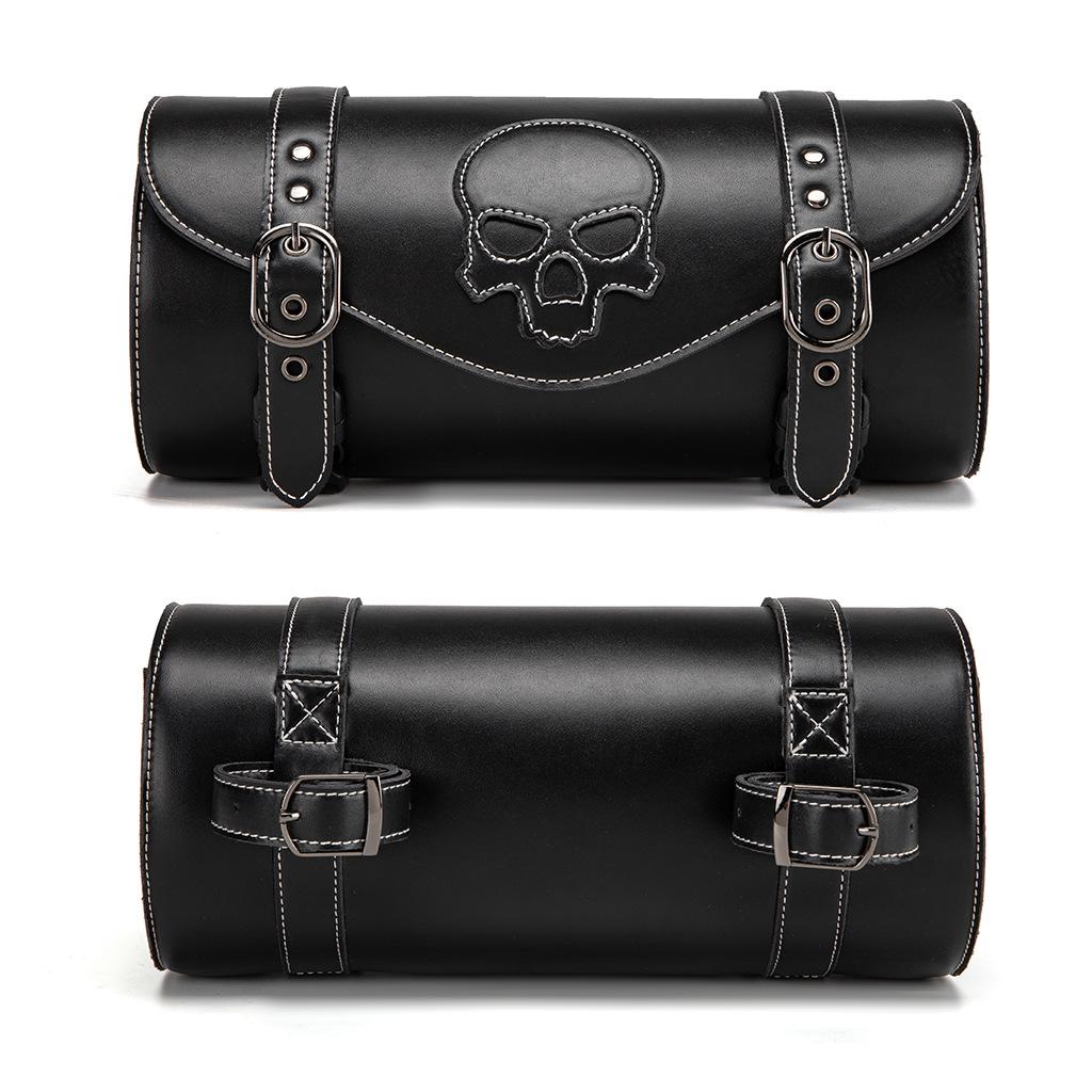 Punk Style Harley Motorcycle Modification Bag, Locomotive Skull Front Hanging Bag