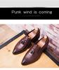 Men’s Spring Tassel Leather Slip-on Shoes: British Style Casual Business Footwear