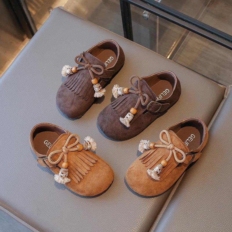 Girls' Fringe Casual Shoes | Versatile Children's Footwear for Toddlers Casual Kids Shoes Elegant Girls Shoes