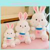 Adorable White Bunny Plush Toy With Milk Bottle Design Soft And Cuddly For Girls