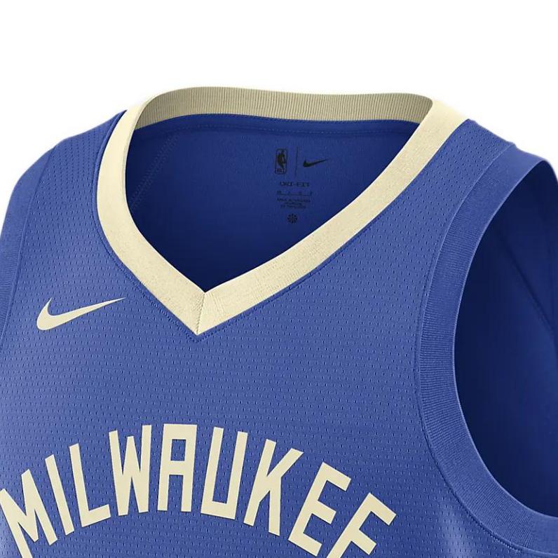 Nike NBA Antetokounmpo Milwaukee Bucks 2022 Jersey Blue Unisex Streetwear DO9600-480