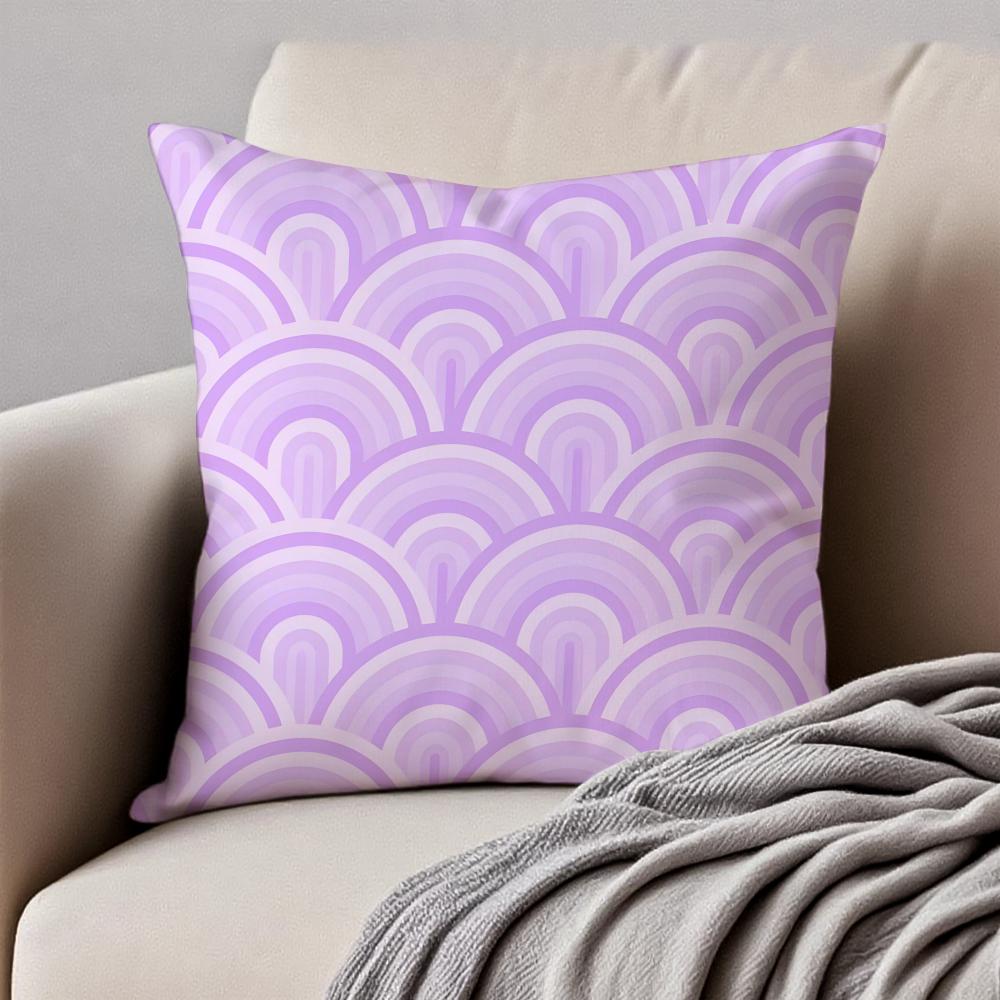 

Ccolorful Geometric Nordic Style Cushion Cover Pillowcase Antidustmite Invisible Zipper Short Plush Sofa Cushion 30X30cm