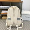 Student Schoolbag Women's Large Capacity Backpack Color Block Men's Backpack