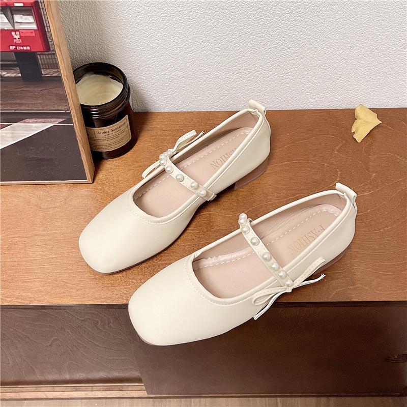 

Весна 2024 Женские Мягкие Кожаные Балетки Мэри Джейн – Нежный Французский Стиль, Удобные, Элегантные 40