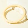 15 Style Vintage Minimalist Elegant Coffee White Resin Elastic Bangle Smooth Open Bracelets Women Daily Holiday Jewelry