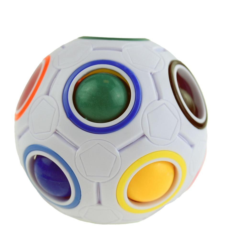 Magiczna Kula Układanka Logiczna Piłka Antystresowa Sensoryczna Rainbow Ball