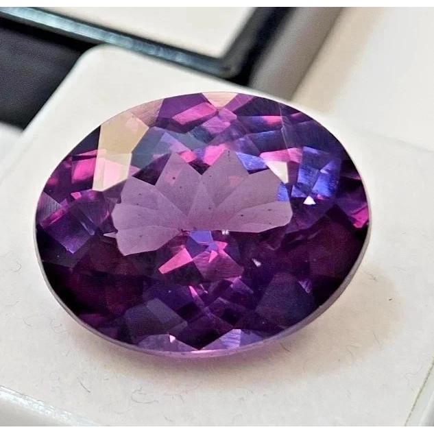 Color Changing Alexandrite 19-21 Ct Oval Cut Beautiful Certified Loose Gemstone