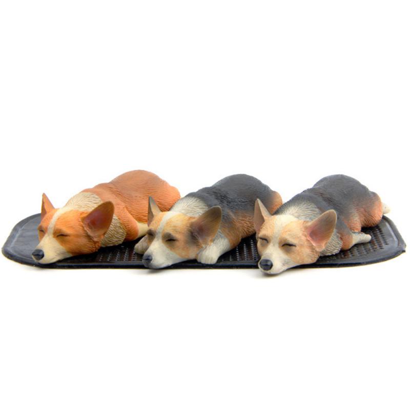 Car Dashboard Dog Toys Accessories Decorate Exquisite Mini Corgi Resin Doll Ornament Auto Interior Cute Puppy Gift Decorations
