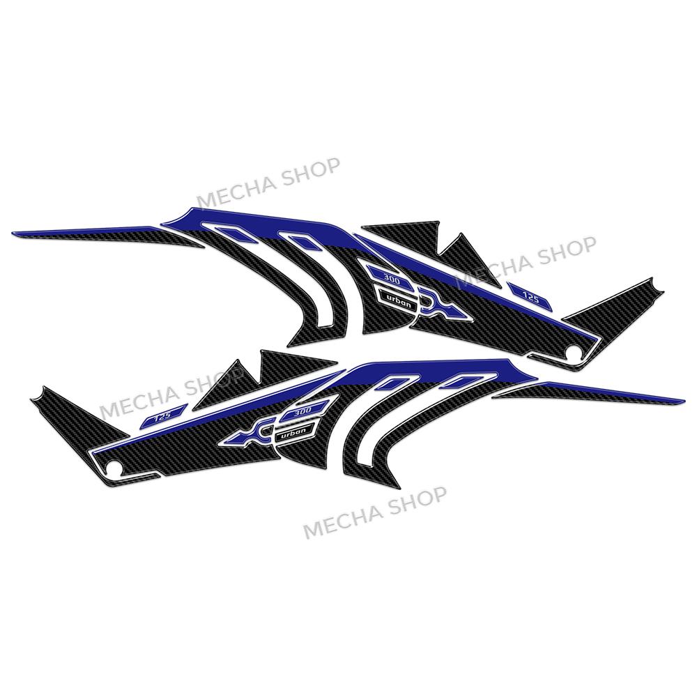 3D Resin Decal Kit Scooter Side Boomerang Decal For XMAX300 X MAX125 Accessories 2023 2024 2025 2026