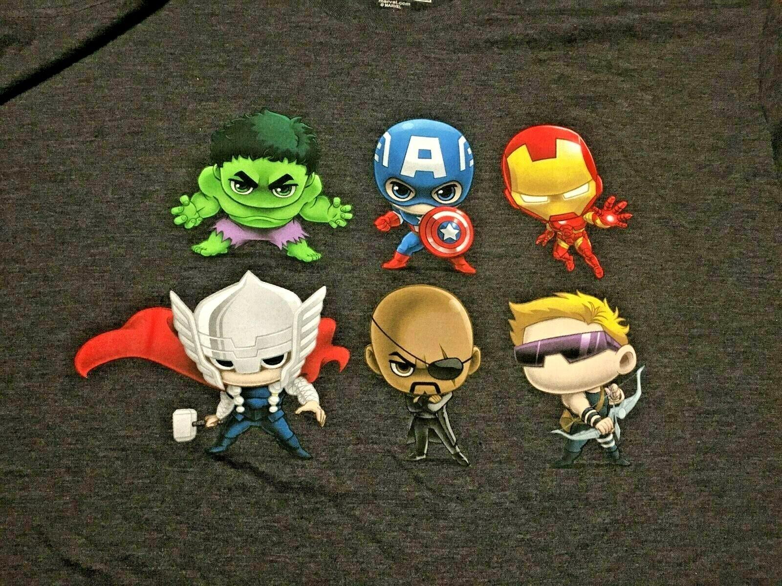 Marvel Comics -Marvel Chibi Characters Men T-Shirt -NEW Available in 3X S