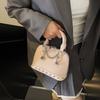Modern Crossbody Shell Bag With Chain Strap And Rivet Details For Outings Casual