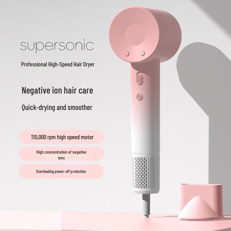 Bladeless High-Speed Hair Dryer with Negative Ion Technology for Salon-Quality Hair Care Standard National
