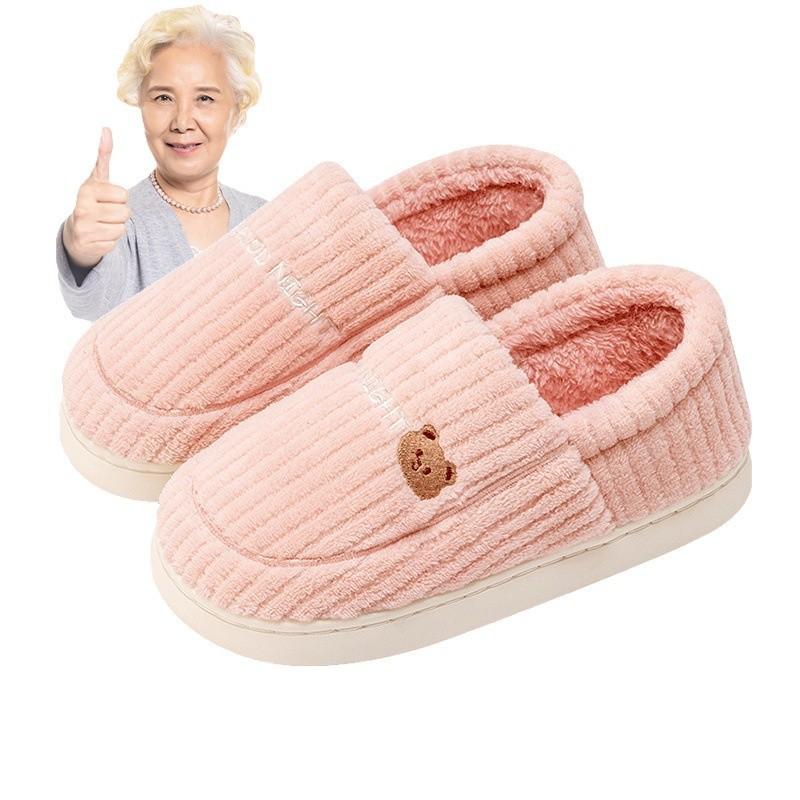 Cotton slippers men's winter bag and indoor home use thick-soled non-slip velvet warm cotton shoes can be worn outside
