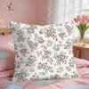 Vintage Ditsy Floral Country Bloom Cushion Cover Short Plush Pillow Case Room Sofa Cushion Covers Home Decor Funda