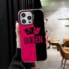 Queen King Couple Theme Shockproof Phone Case for iPhone 17 Air 16 16E 15 Pro Max 14 Plus 13 Mini 12 Back Cover Anti Fall Fundas