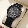 New Fashion Men Watch Luxury Silicone Men Watches Versatile Business Calendar Quartz Watch Simple Men's Watch Relogio Masculino