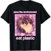 Pink Bubble Love Cat Short Sleeve Fashion Trend Summer T-shirt Casual Versatile Commuter Home Clothes Men's and Women's Styles