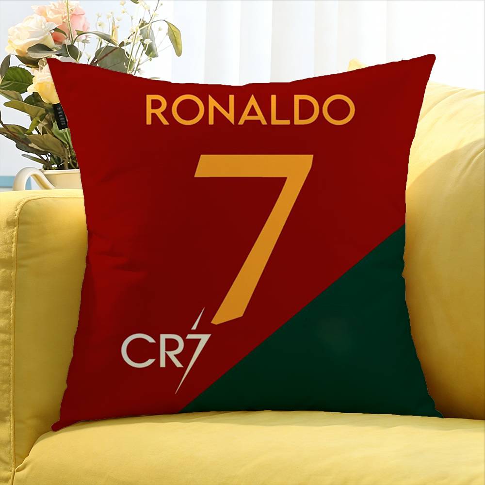 Football C-Ristiano R-Onaldo Various Sizes Square Pillow Case For Car Home Bedchamber Decor