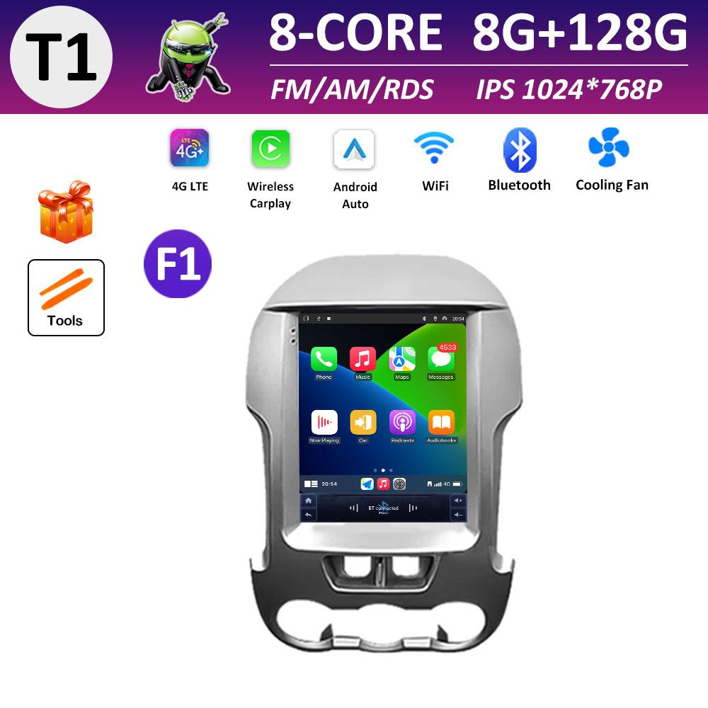 9.7 Inch Touch Screen Car Video for Ford Ranger 2012 2013 2014 - 2015 Radio Player Cooling Fan Wireless Carplay Head Unit WIFI