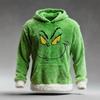 2025 European & American Green Grinch 3D Print Casual Hoodie Sweatshirt