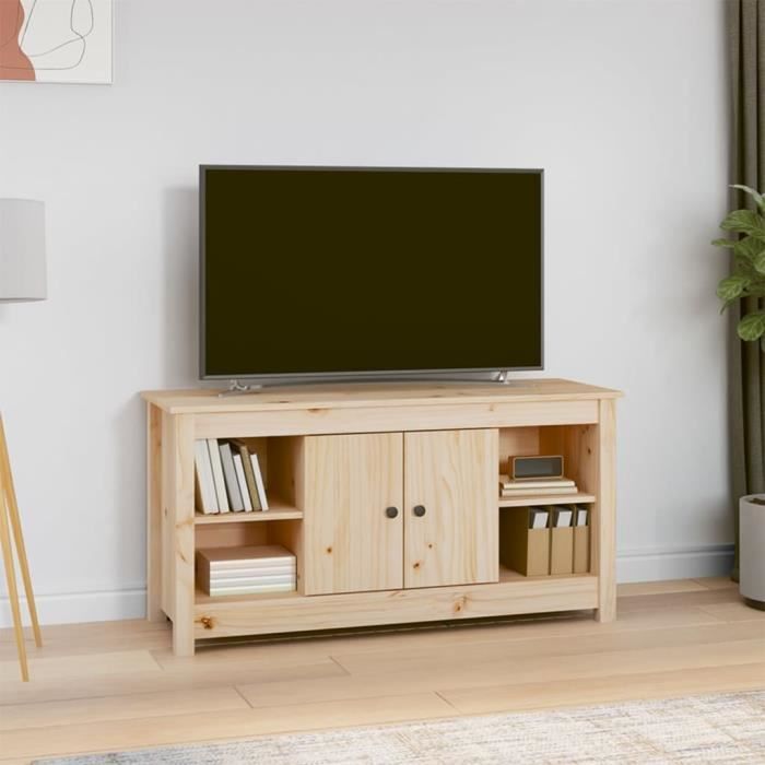 VidaXL Meuble TV 103x36,5x52 cm Bois de pin massif 814574
