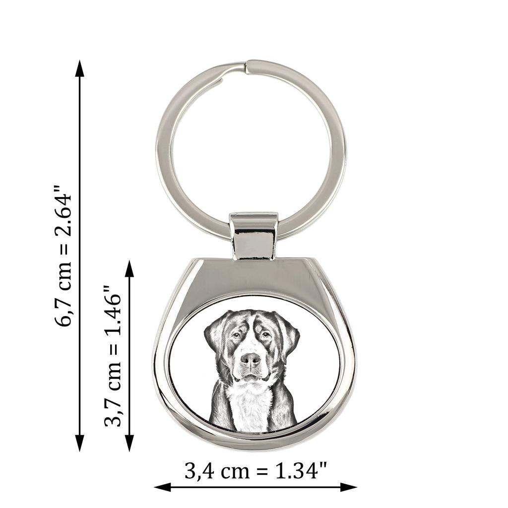 Velký švýcarský salašnický pes, Velký švýcarský salašnický pes - klíčenka s pejskem, klíčenka s potiskem, personalizovaný přívěsek od značky Art-Dog