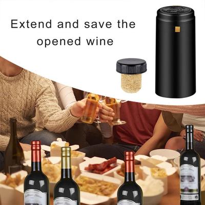 100Pcs Wine Bottle Cork Convenient Heat Shrink Wine Bottle Stoppers Protective Wine Cork for Home Kitchen Bar