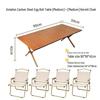 Conjunto Portátil Ultraleve de Mesa Dobrável e Cadeiras de Alumínio para Acampamento ao Ar Livre e Piqueniques