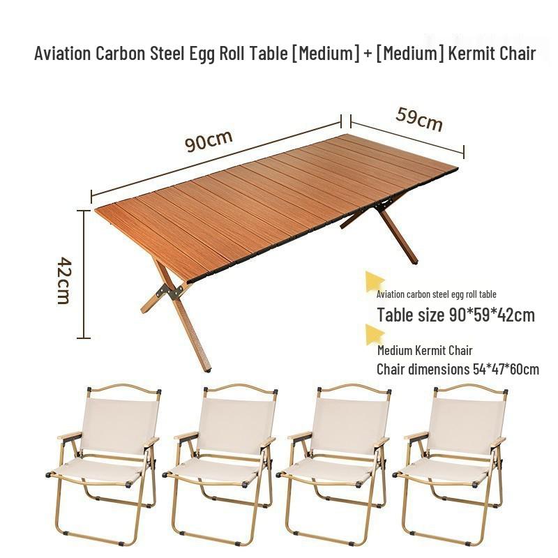 Conjunto Portátil Ultraleve de Mesa Dobrável e Cadeiras de Alumínio para Acampamento ao Ar Livre e Piqueniques