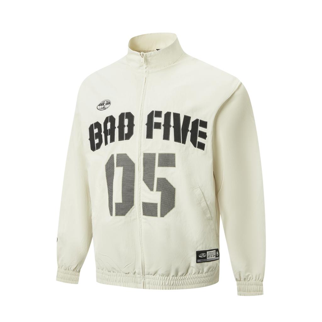 Li Ning Basketball Series Windproof Water-Repellent Stand Collar Logo Sports Jacket Men Jackets AFDW403-2