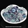 Natürliche grüne Fluoritperlen (6-12mm) - Runde lose Perlen für handgefertigten DIY-Schmuck und Armbänder