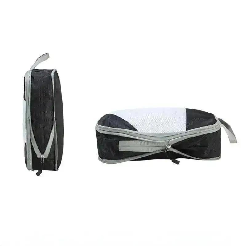 4Pcs/set Portable Compression Packing Cubes Luggage Suitcase Organizer Set Extensible Packing Mesh Bags Clothing Storage Bages